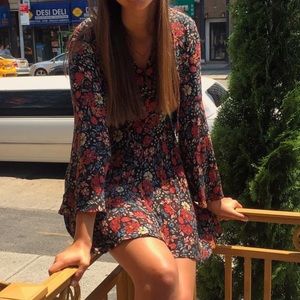 Floral American eagle dress